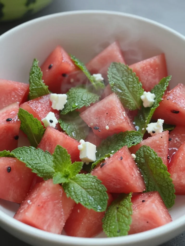 Watermelon Mint Salad