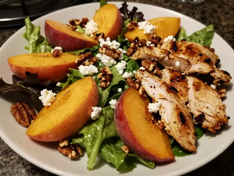 Chicken and Peach Salad