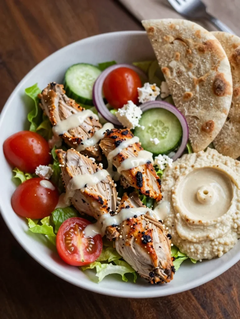 Chicken Shawarma Salad Bowl