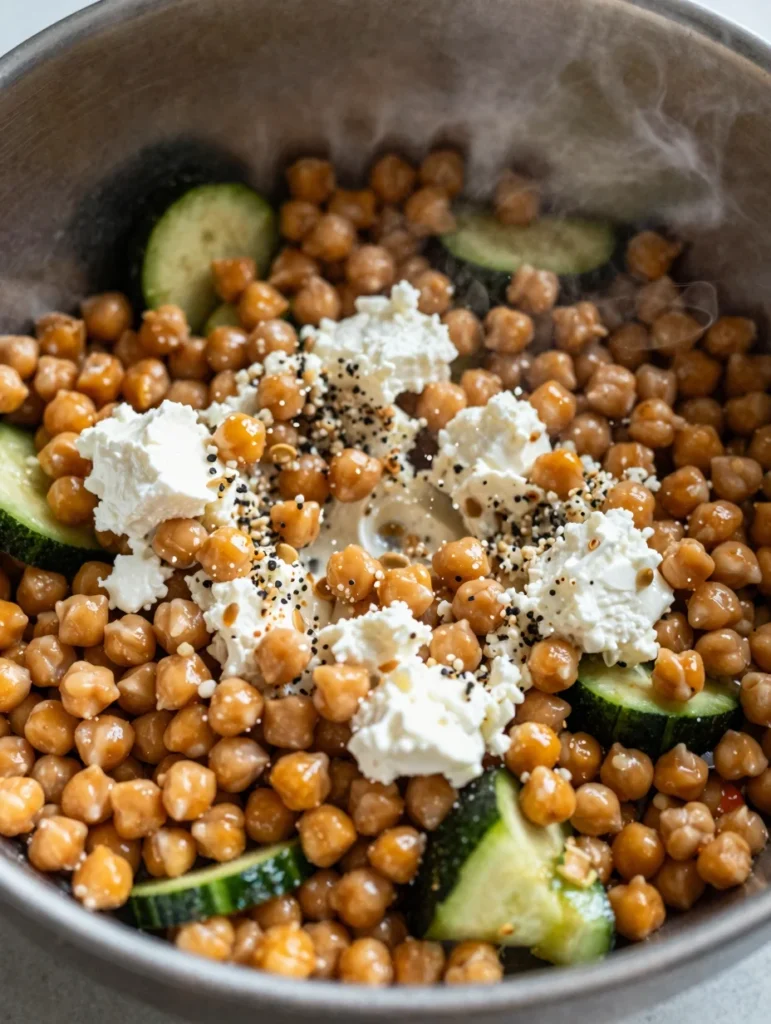Chickpea Feta Protein Salad