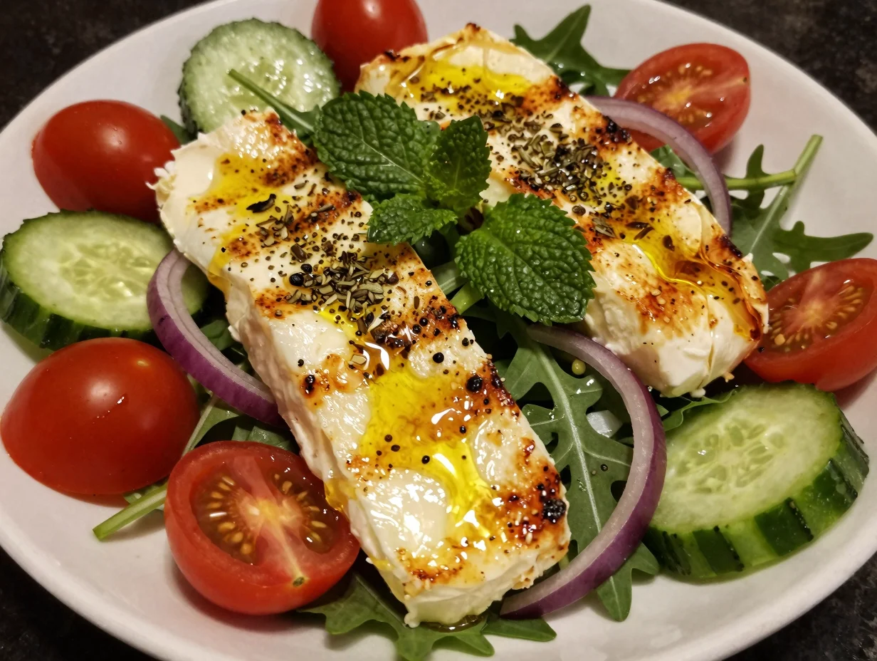 Grilled Halloumi Salad