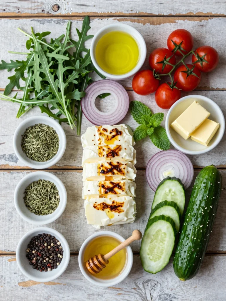 Grilled Halloumi Salad