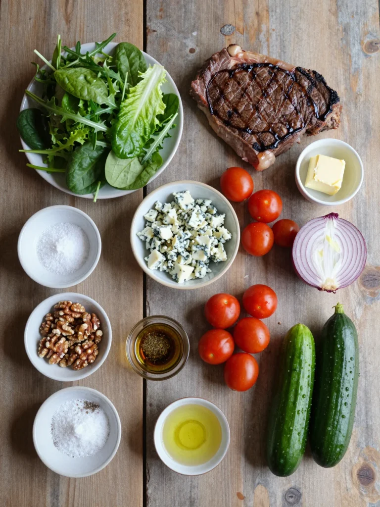 Grilled Steak Salad with Blue Cheese