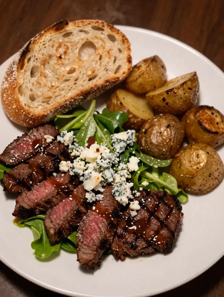 Grilled Steak Salad with Blue Cheese