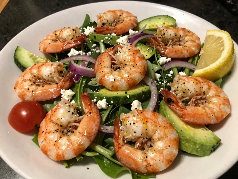 Lemon Pepper Shrimp Salad
