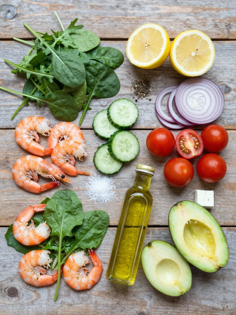 Lemon Pepper Shrimp Salad