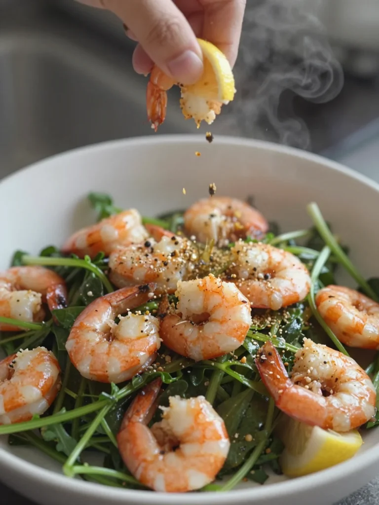 Lemon Pepper Shrimp Salad
