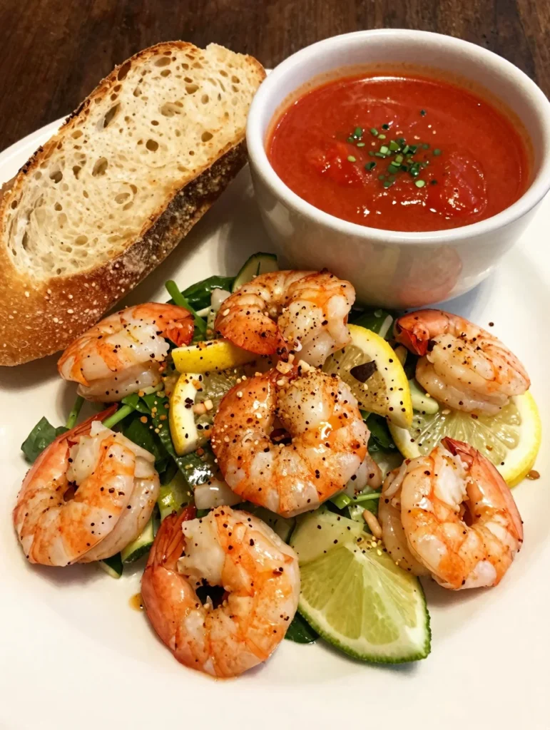 Lemon Pepper Shrimp Salad