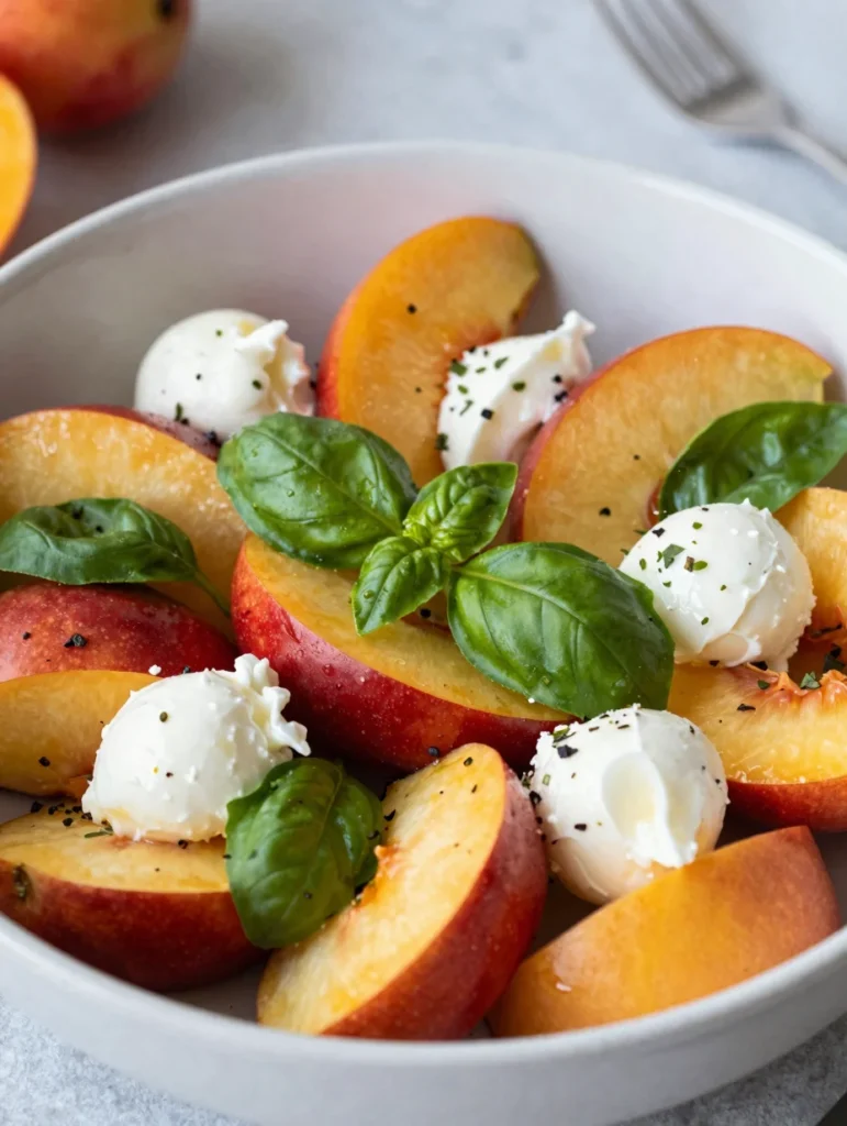 Nectarine and Basil Salad