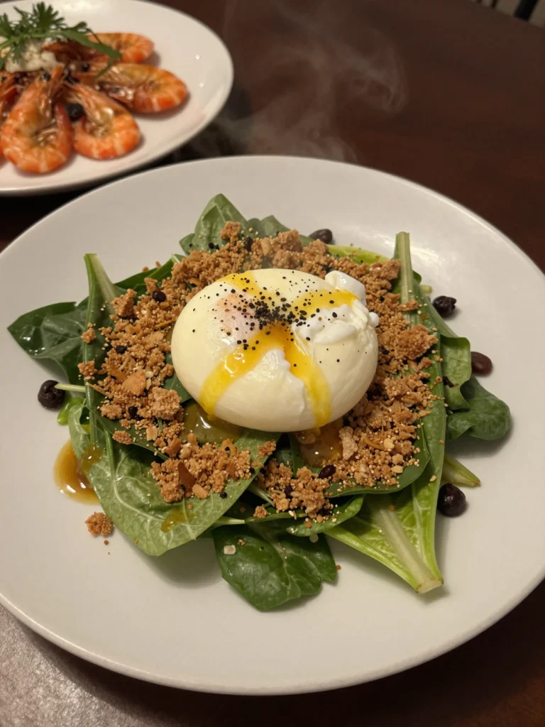 Poached Egg Power Salad