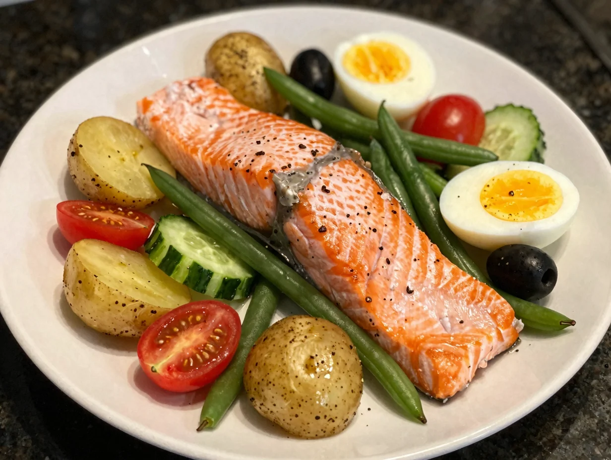 Salmon Nicoise Salad