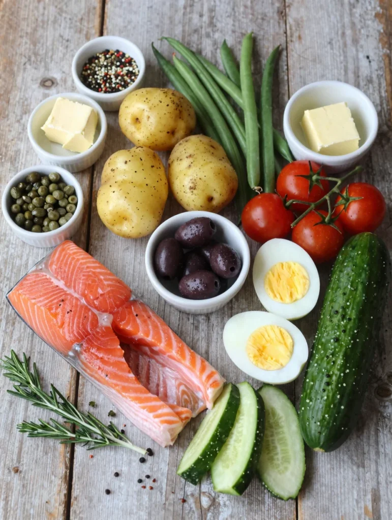 Salmon Nicoise Salad