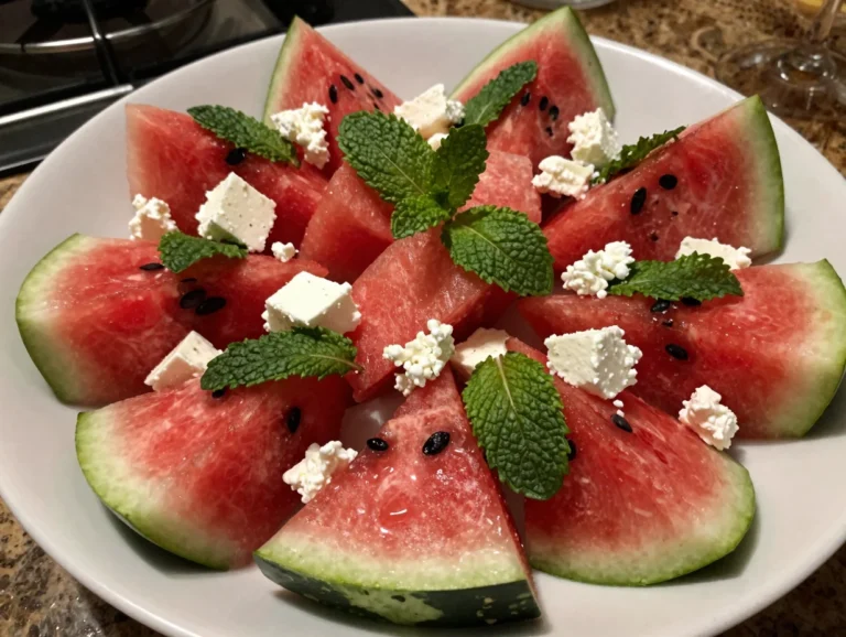 Watermelon Feta Mint Salad